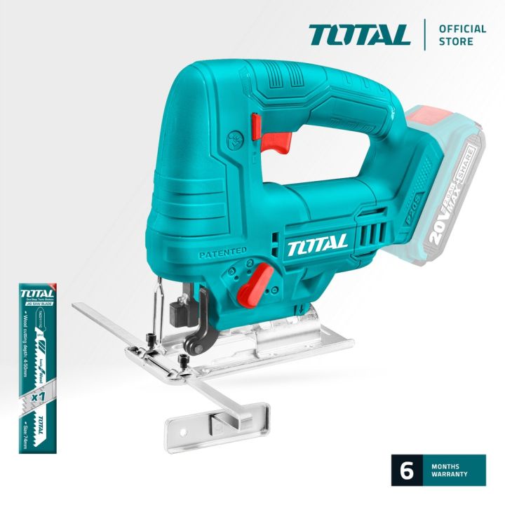 Total Cordless Jigsaw Cordless 20V TJSLI6508 Mesin Gergaji Kayu