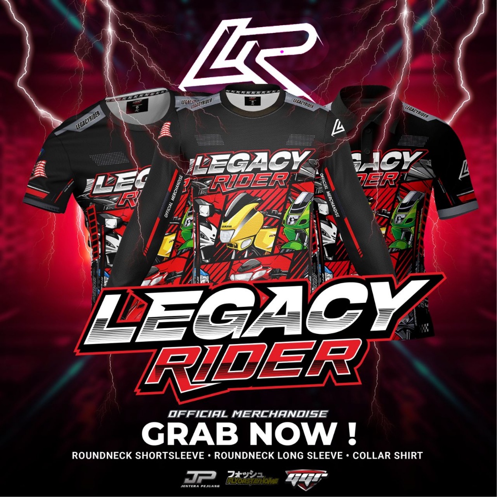 🔥 T-SHIRT LEGACY RIDER 2.0 🔥 LIMITED EDITION 🔥 | Shopee Malaysia