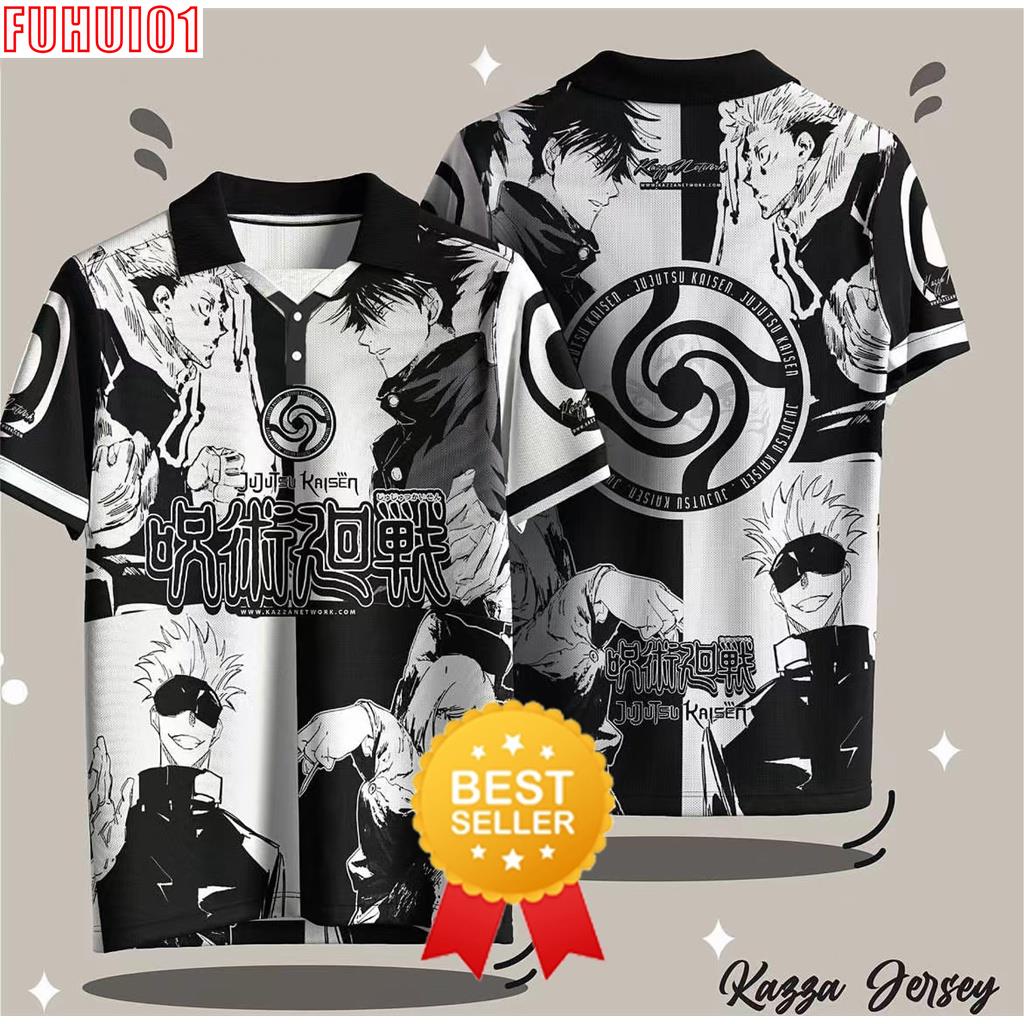 Fuhui01) 2023 JUJUTSU KAISEN Fresh Design Sublimation JERSEY COLLAR ANIME  Viral Tiktok Ootd Murah Tshirt Lelaki Baju Raya 2023 | Shopee Malaysia