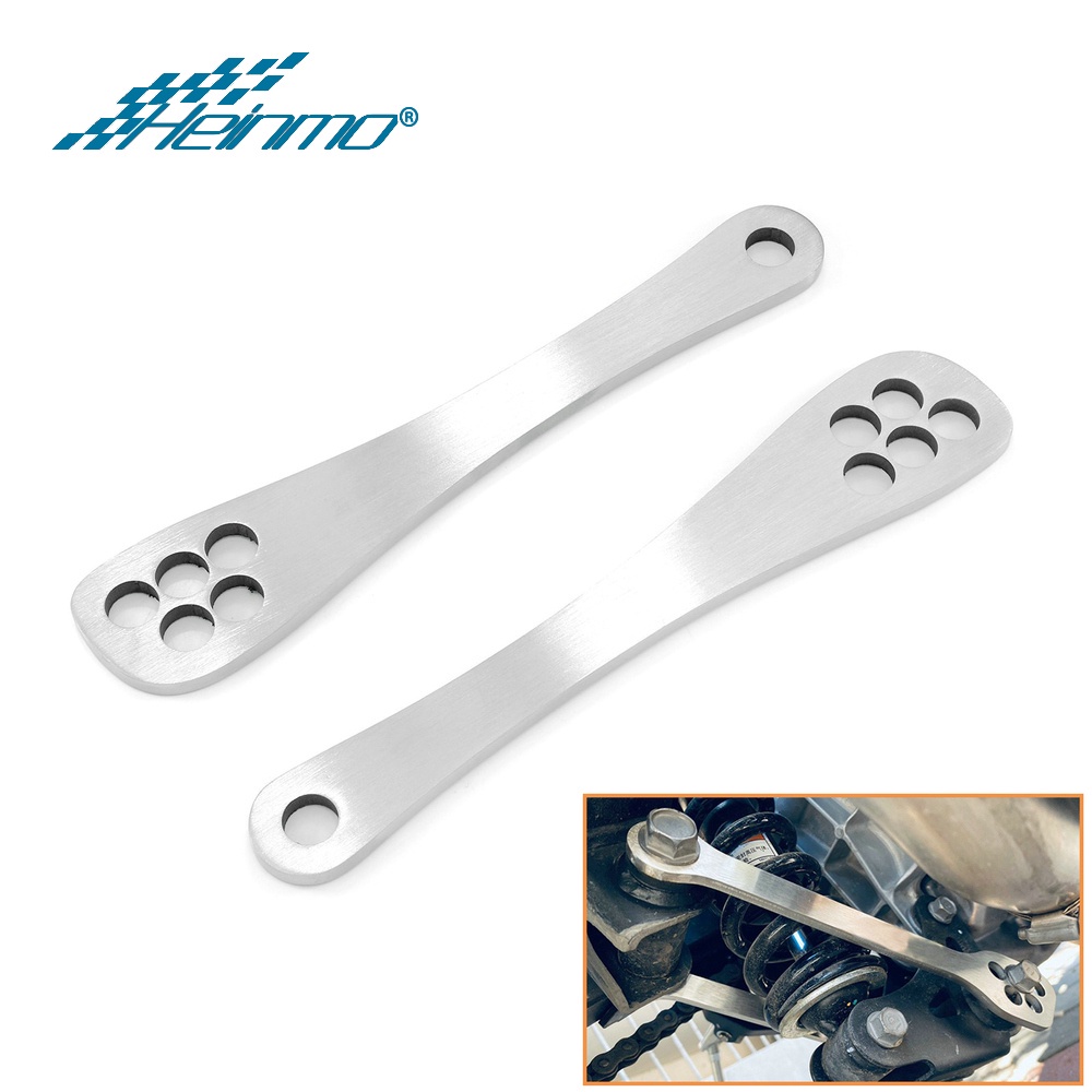 Rear Suspension Lowering Links Kit – For Kawasaki Ninja 400 & Z400 (Black, Aluminum, 2-Piece)