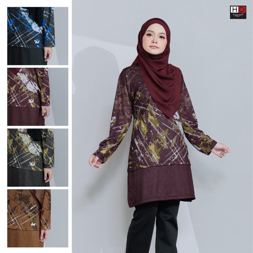 [Clearance Sale] T shirt Jersey Muslimah Microfibre Humaira Design ...