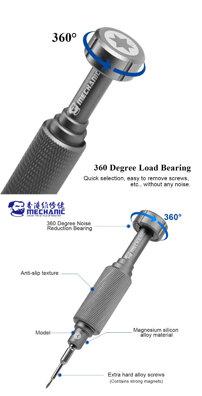 6in1 Mechanic IShell Min High Hardness Precision Screwdriver Plum ...
