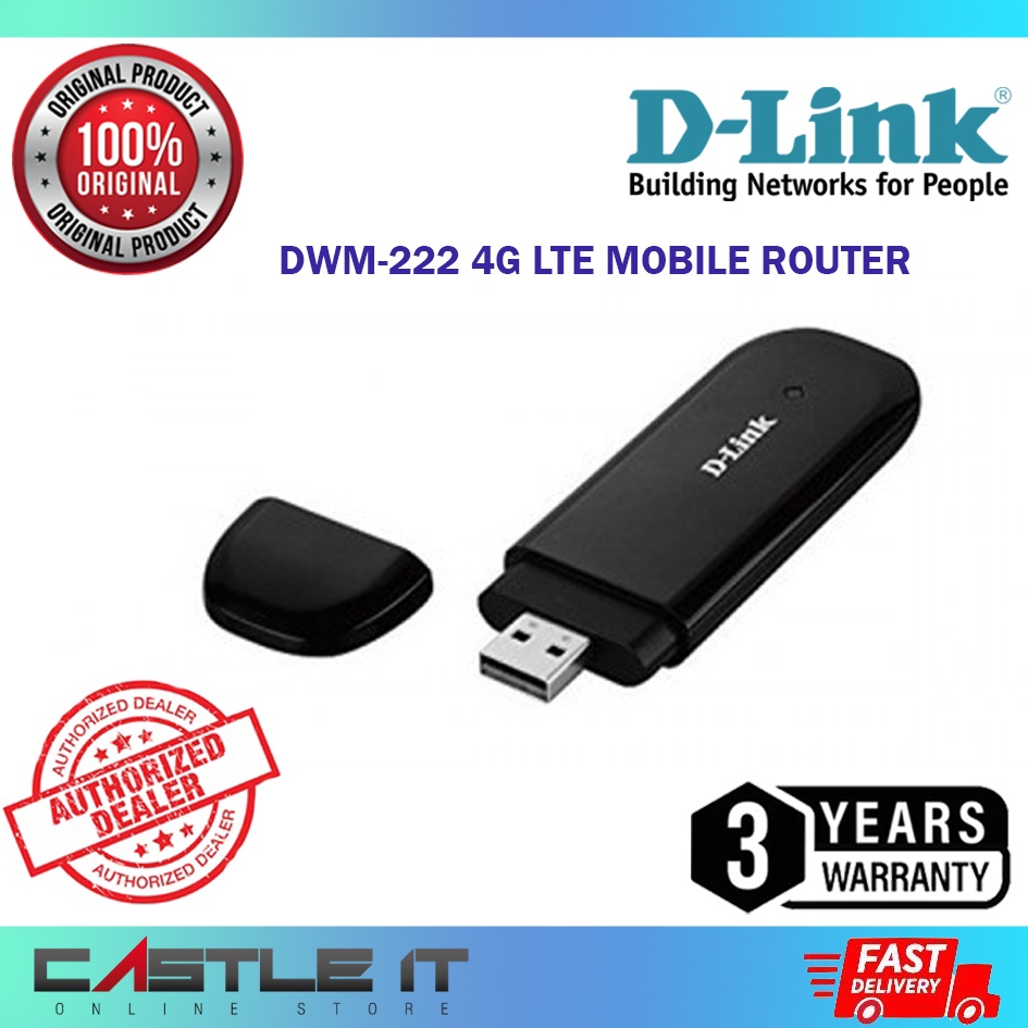 D Link Dwm 222 Usb Modem Router Usb 4g Lte For Malaysia Telco Shopee Malaysia