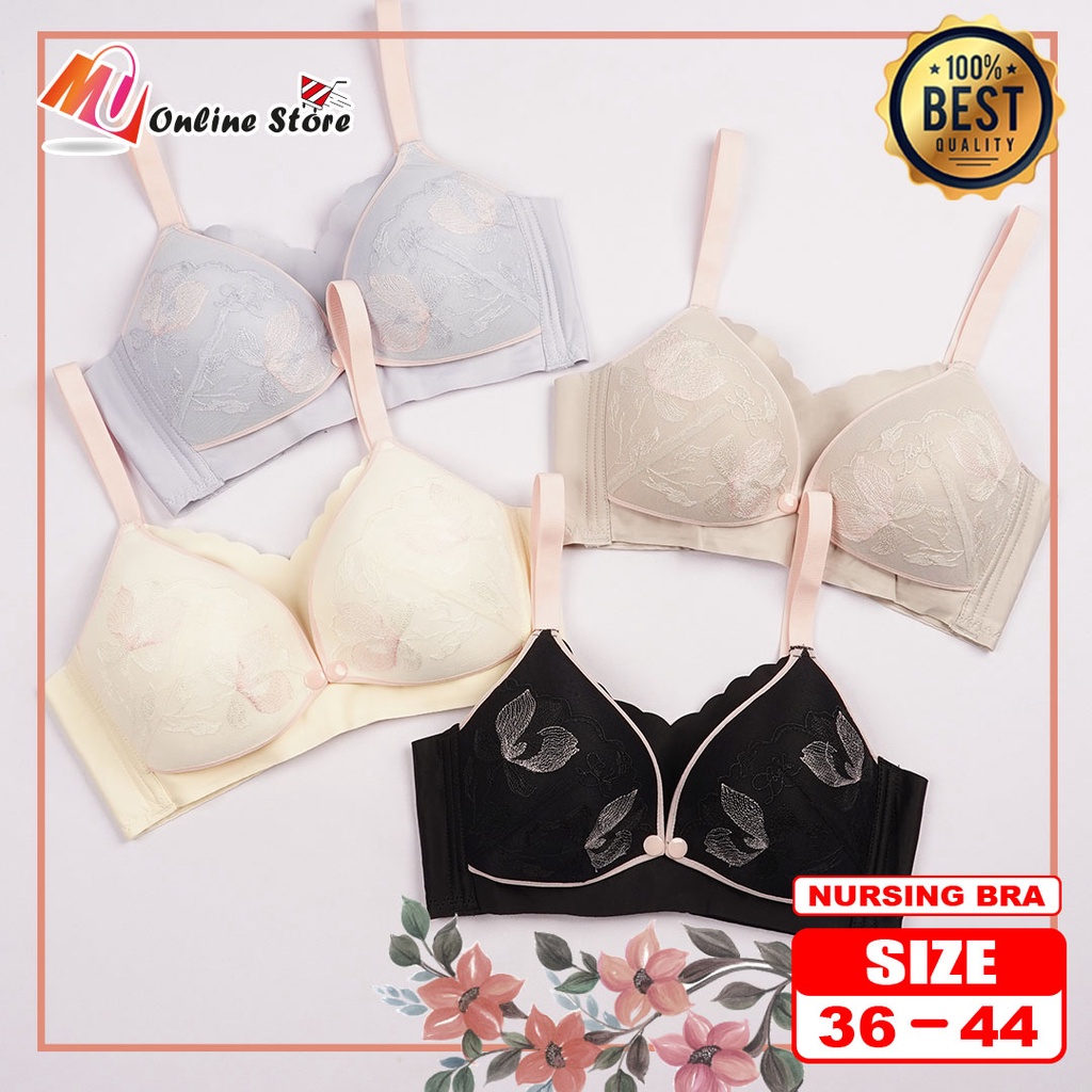 MU BRA MENYUSU CUP C / BREASTFEEDING BRA NON WIRED / MATERNITY BRA ...