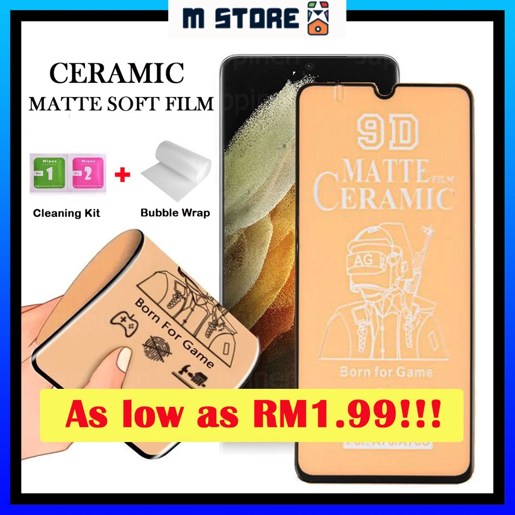 Redmi 13C Poco C65 12 Gaming Note 13 4G 5G Ceramic Matte Anti Fingerprints Screen protector