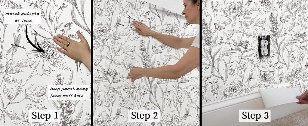 3M Black And White Floral Wallpaper Peonies Removable Peel And Stick Floral Wallpaper Sketched Floral Self Adhesive Wallpaper Wall Decor I.1250907575 3M Black And White Floral Wallpaper Peonies Removable Peel And Stick Floral Wallpaper Sketched Floral Self Adhesive Wallpaper Wall Decor I.1250907575