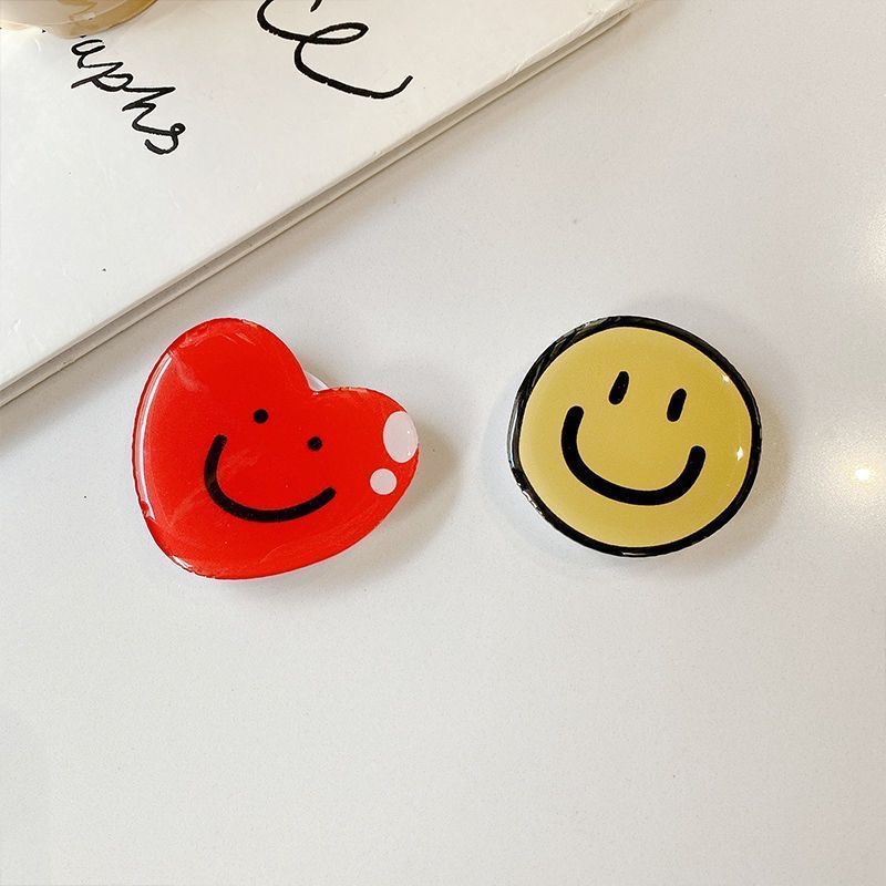 Cute Smiling Expression Phone Bracket Fashion Universal Love Heart ...