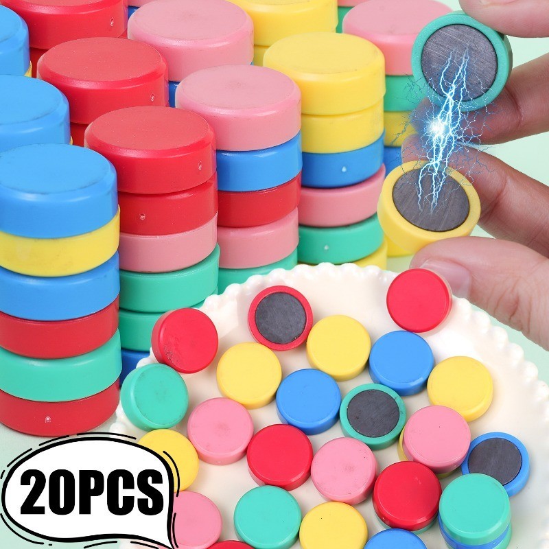 Colorful Circular Magnet Stickers - School Office Products - Waterproof ...