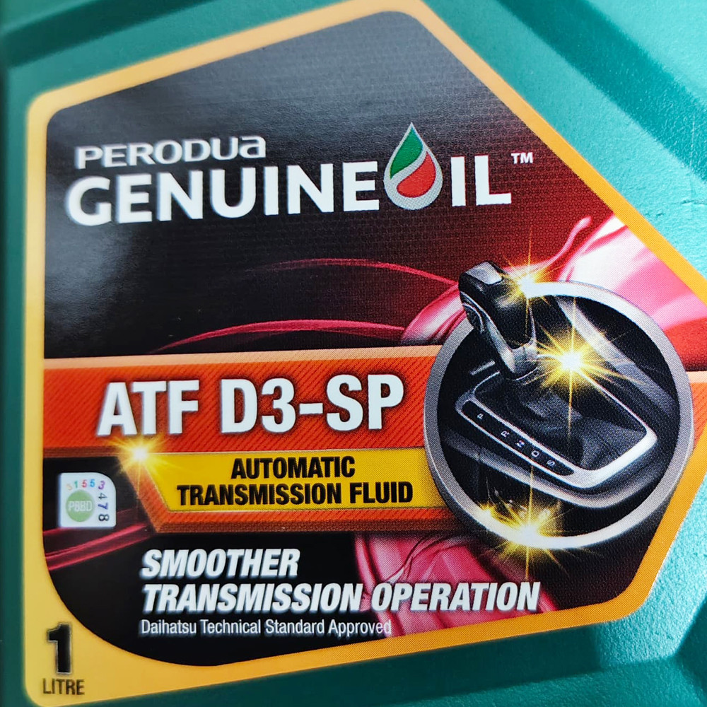 ORIGINAL PERODUA ATF D3-SP AUTOMATIC TRANSMISSION FLUID 1L FOR PERODUA ...