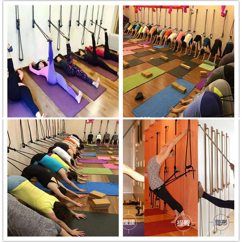 Yoga Studio Wall Rope Auxiliary Handstand Lanyard Aerial Stretching ...