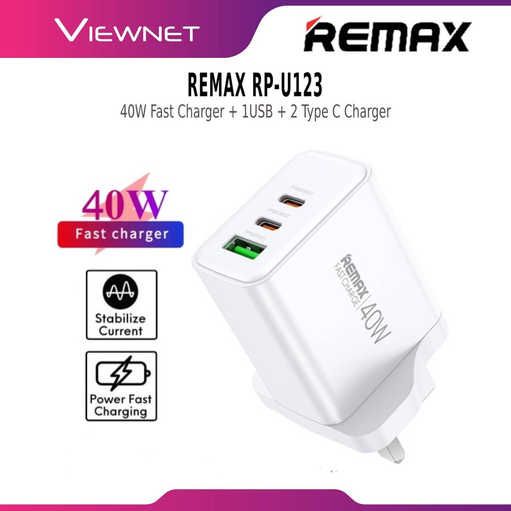 REMAX KIDDY SERIES 18W / 33W / 40W / 65W USB C CHARGER FAST CHARGING ...