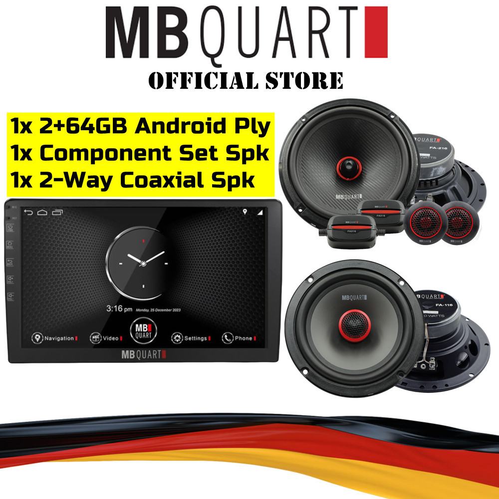 MB Quart Package 2+64GB Android Player Component Set Speaker 2 Way ...
