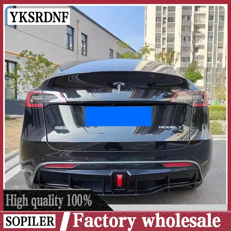 HDC Autosports Real Carbon Fiber Front Bumper Splitter Lip For Tesla Model S 2016-2020