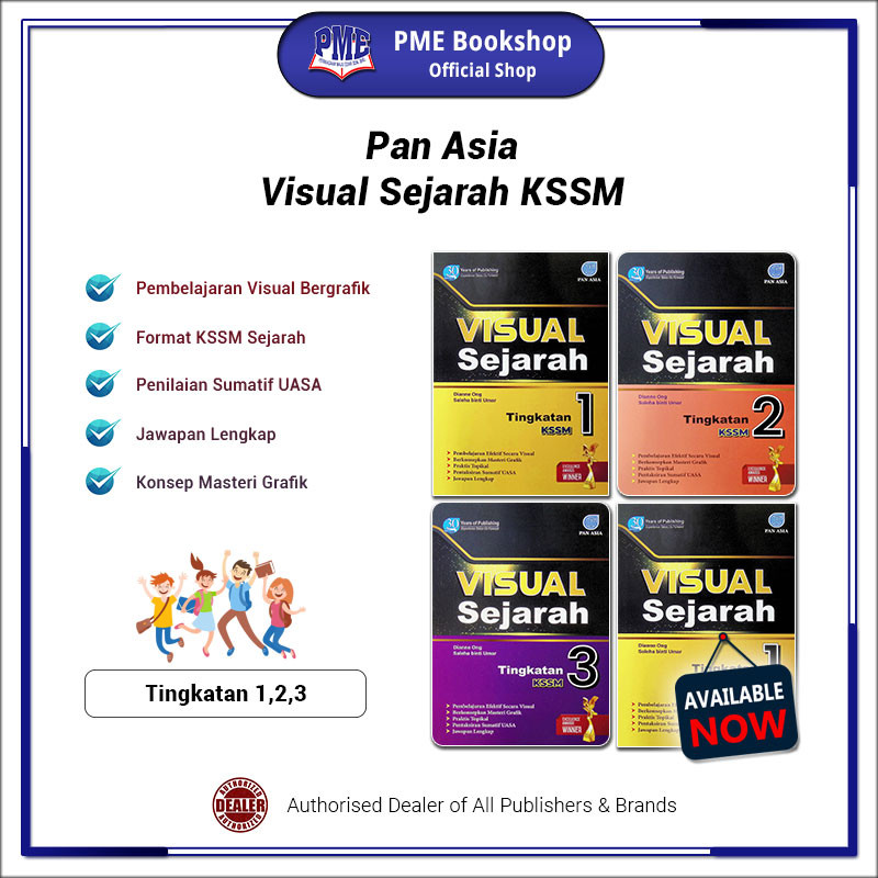 【PME Bookshop】 (2024) Pan Asia: Visual Sejarah UASA KSSM Tingkatan 1,2 ...