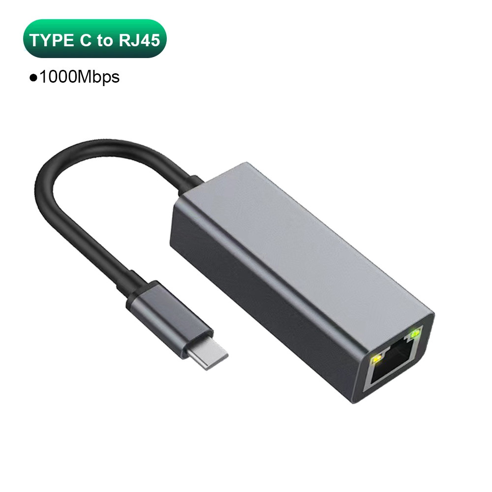 100/1000Mbps USB C External Ethernet Adapter Network Card Type C To ...