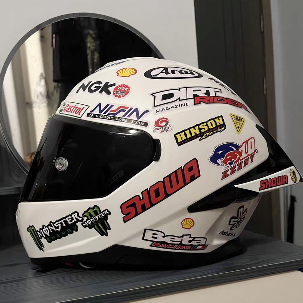 JDM Shoei Brembo Resident Evil Motorcycle Sticker Helmet Cover Scratch ...