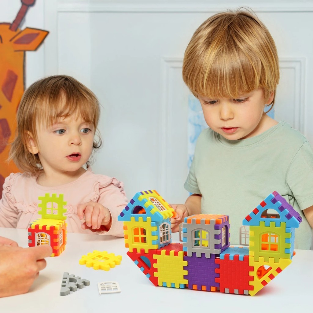 DIY Puzzle Toys For Kids House Building Blocks Assembly Toys ...