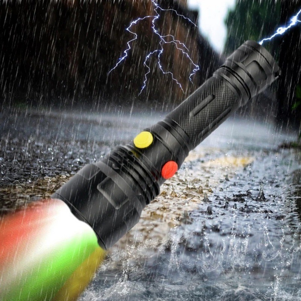4 Color Torch, 4 in 1 Multicolor Flashlight, 1000 Lumen IPX8 Waterproof ...