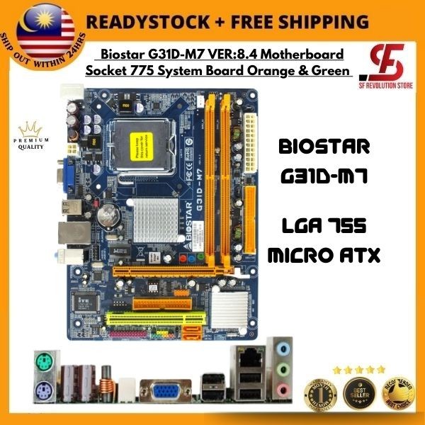 Carte Mère Afox AG31-M2 Socket 775 - Occasion Testée Avec Garantie