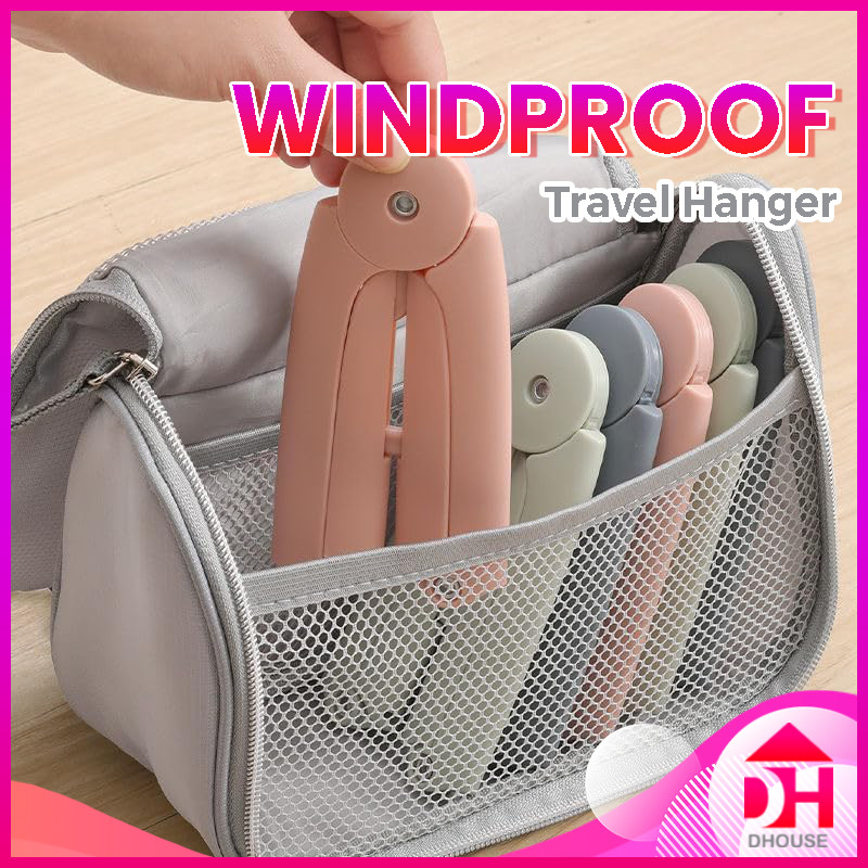 Portable Folding Mini Hanger Travel Foldable Anti Slip Clothes Drying ...