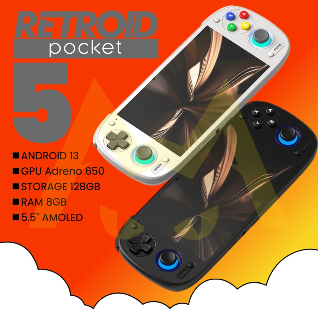 Retroid Pocket 5 Handheld Gaming Consle RP5 Snapdragon 865 ANDROID 13 5 ...