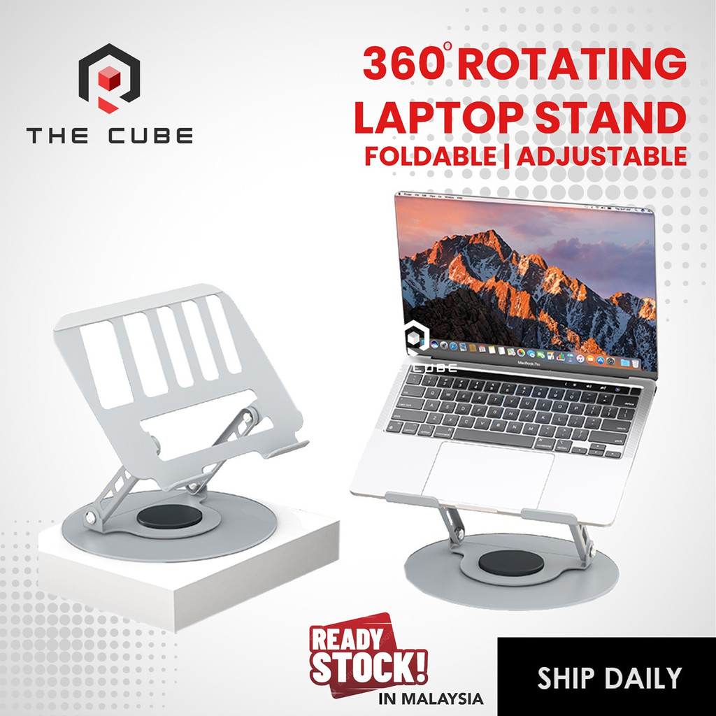 Rotating Swivel 360 Degree Laptop Stand for Notebook up to 17 inch with ...