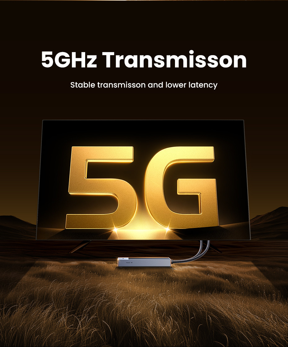 UGREEN 5G Wireless 1080P HDMI Extender 30 Meters Long Distance ...