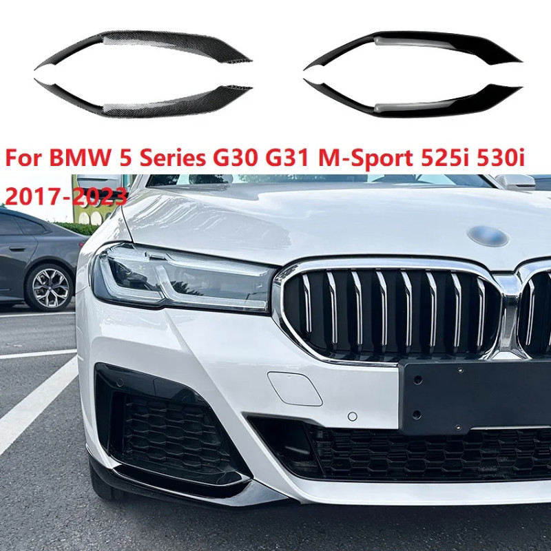 MP Style Carbon Fiber Look Front Bumper Splitter Lip Canards Wrap Angle ...