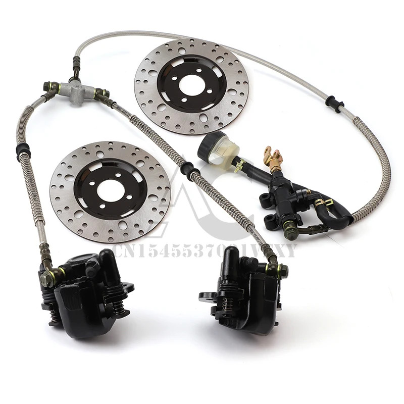 Go kart part Hydraulic Front Rear Brake Calipers Pad Assembly System ...