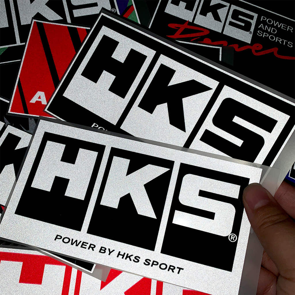 JDM HKS Car Stickers Reflective Waterproof Vinyl Decal Auto Window ...
