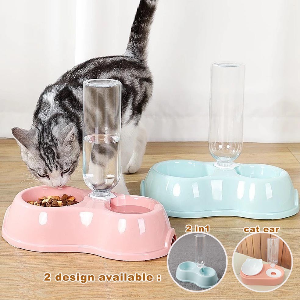 Automatic Pet Feeder 800ml - Adjustable Outlet, No Power Needed, For Small Animals Like Rabbits, Guinea Pigs, Cats