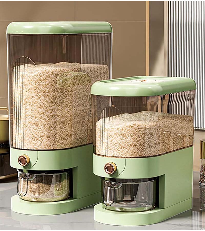 Ample Space Automatic Rice Dispenser Multi Usage Airtight Seal Grain ...