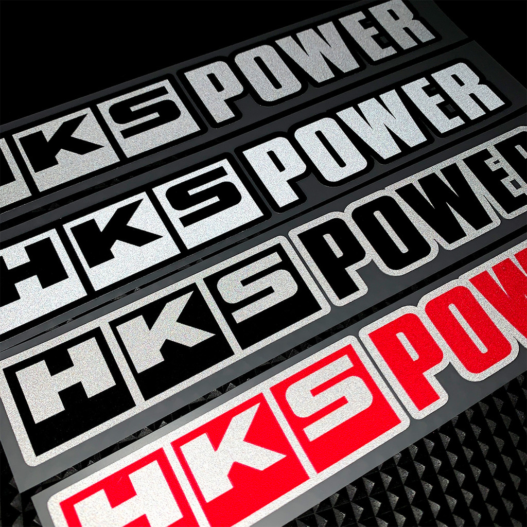 JDM HKS Car Stickers Reflective Waterproof Vinyl Decal Auto Window ...