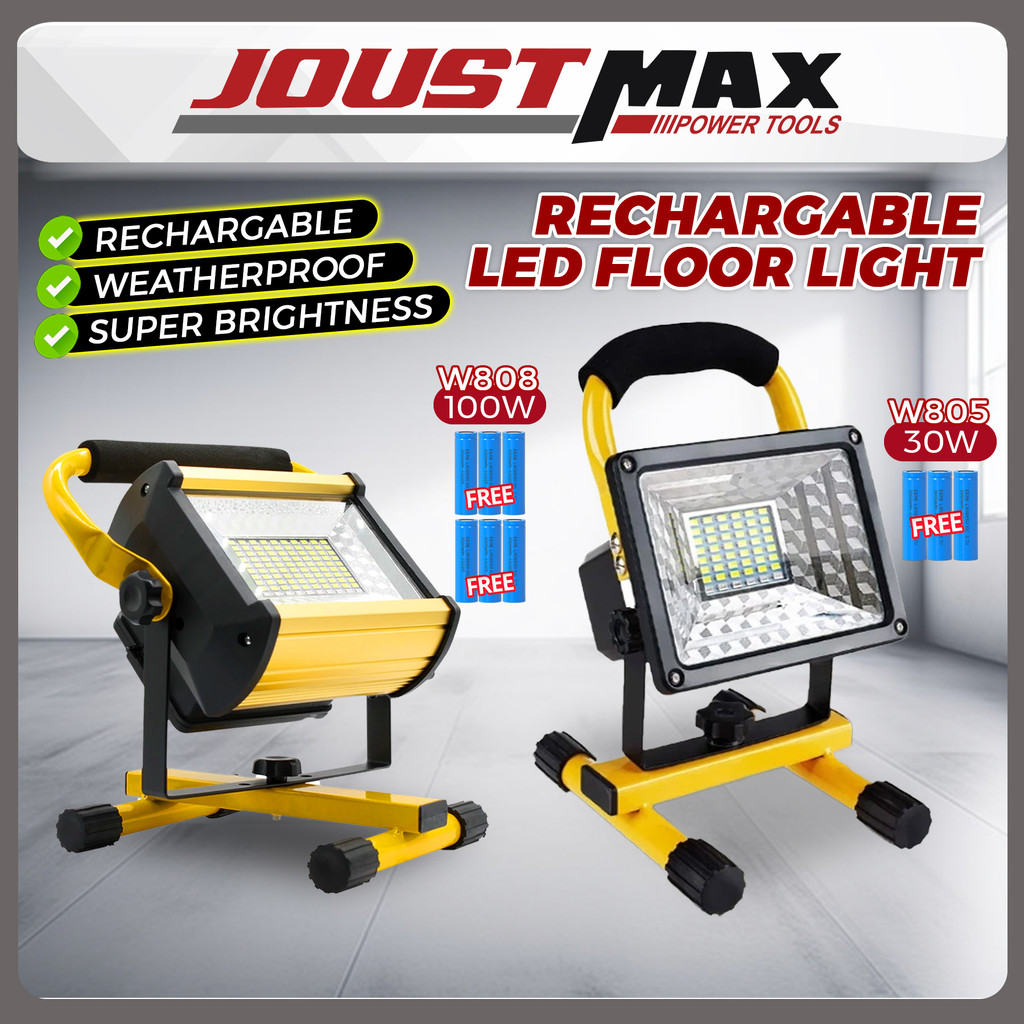 Super Bright Rechargeable LED Flood Light Outdoor Activities Work Light ...