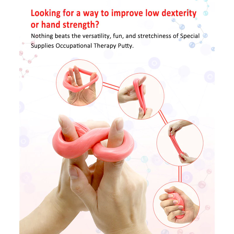 Therapy Putty 50g Finger Exercise Clay Fine Motor Skill Training Anti ...