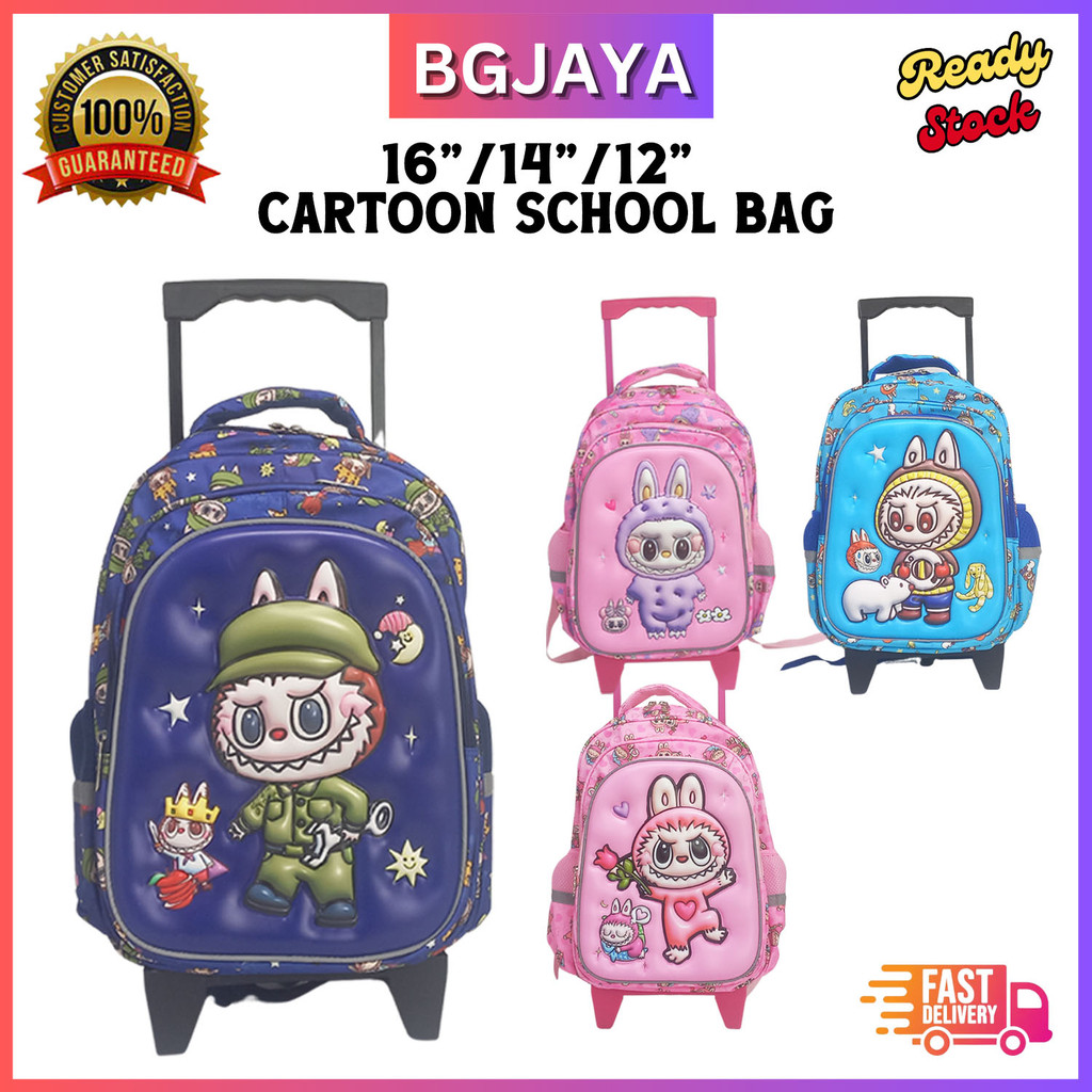 3D Cartoon School Backpack Kids Waterproof Bagpack Beg Sekolah (BGJAYA ...