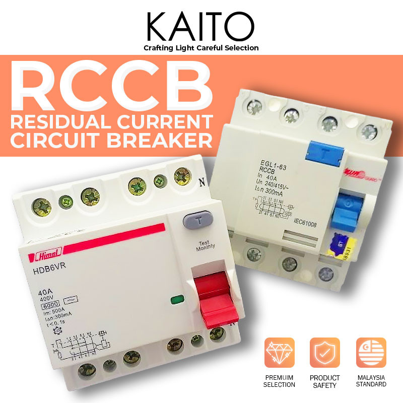 Himel Euroguard ELCB RCCB Residual Current Circuit Breaker 4 Pole 40A ...