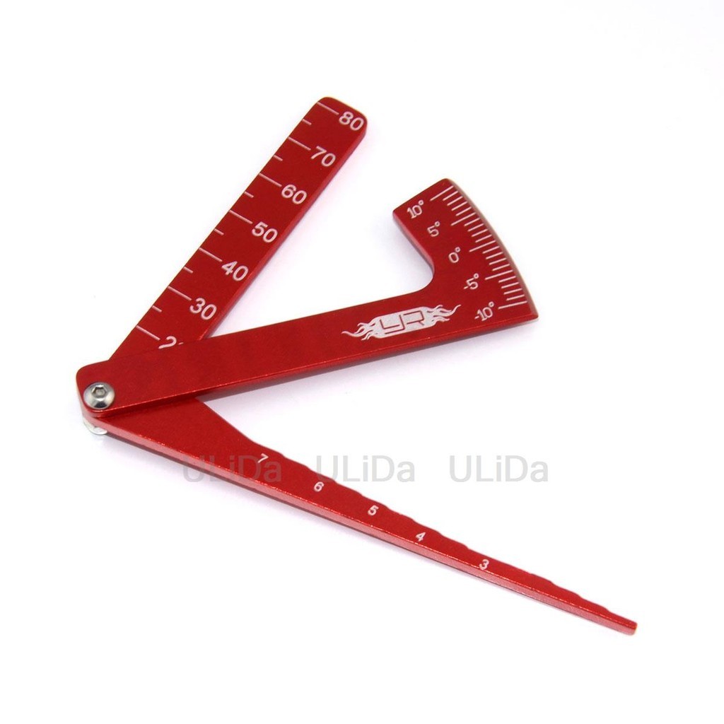 3 In 1 Height Gauge Ruler Aluminum Metal Wheel RC Road Car Set Up Tool ...