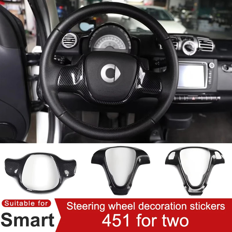 For Smart Brabus 451 Fortwo Car Steering Wheel Decorative Stickers ...