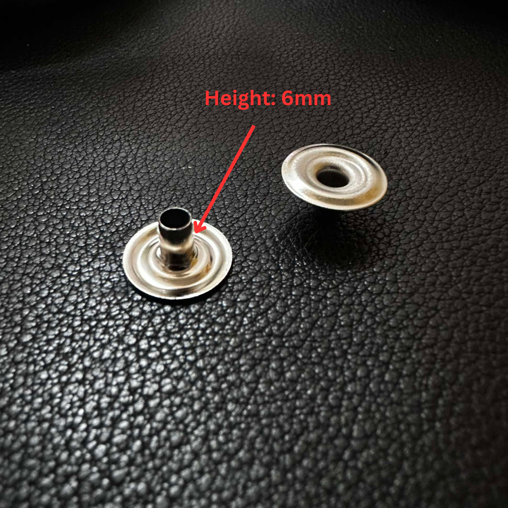 YLT 20pcs Snap Button 15mm Silvery Besi Metal Press Stud 7050 Button ...