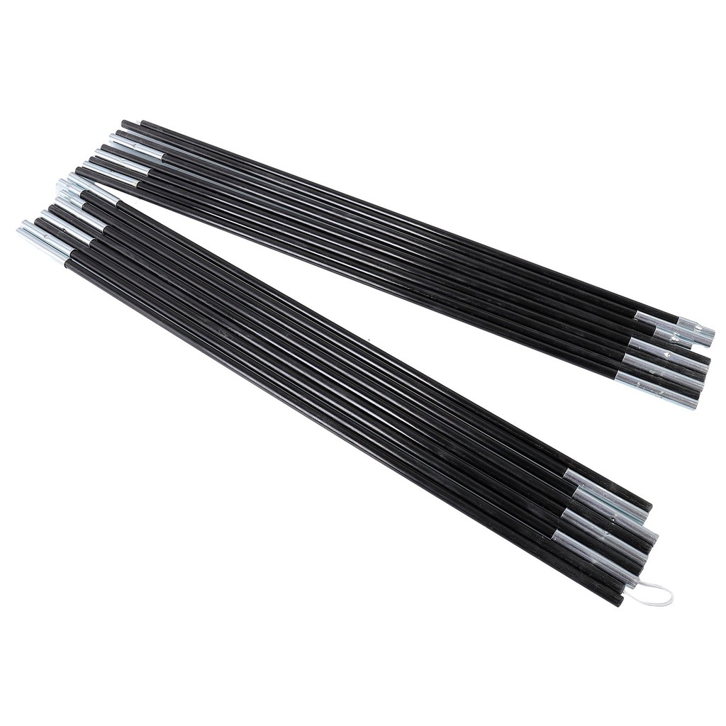 Fdit Fiberglass Tent Pole, Awning Support Rod,4.9M Fiberglass Camping Tent Pole Bars Outdoor Support Rods Awning Frames Kit