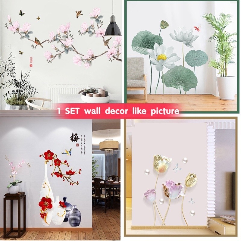 3D Adhesive Wall Sticker Design PVC Wallpaper Makapal Waterproof for ...