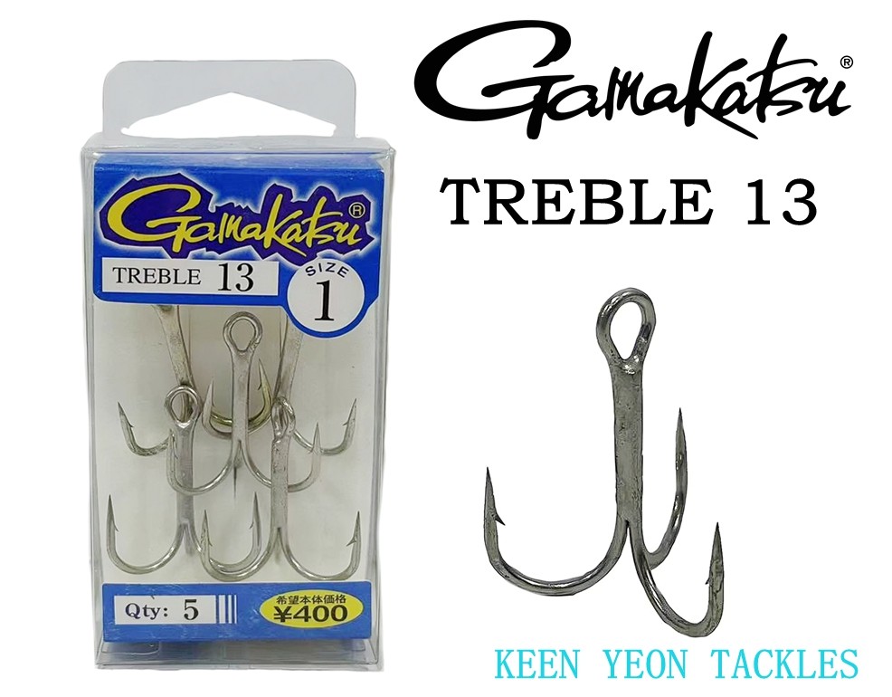 Hameçons Gamakatsu Treble 13 N°10 par 10