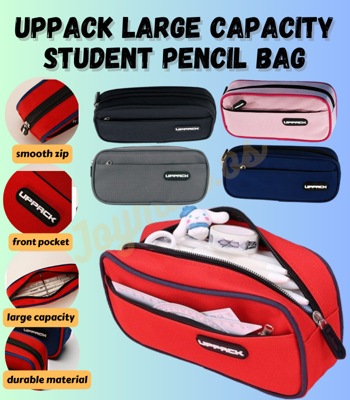 【Joymall】Pencil Bag Cases Stationery Box School Storage Uppack Portable ...