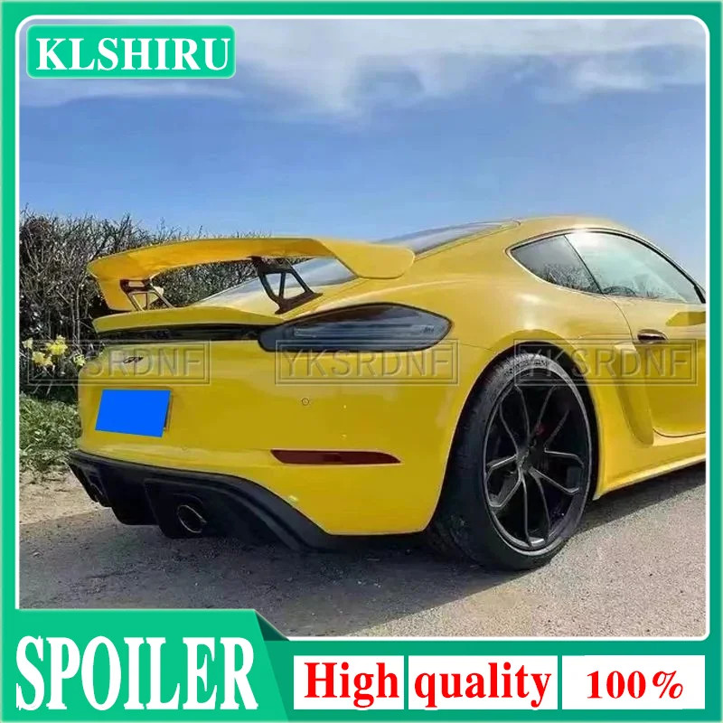 Rear Trunk Spoiler Wing For Porsche Boxster Cayman 718 981 987 New GT4 ...