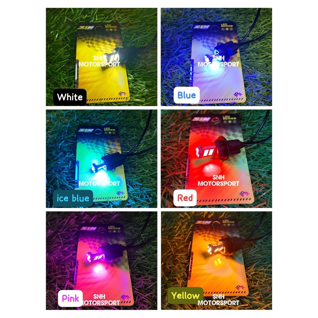 S1M LED BULB T10-4104 (BLUE/ICE BLUE/YELLOW/PINK/RED/WHITE) | Shopee ...