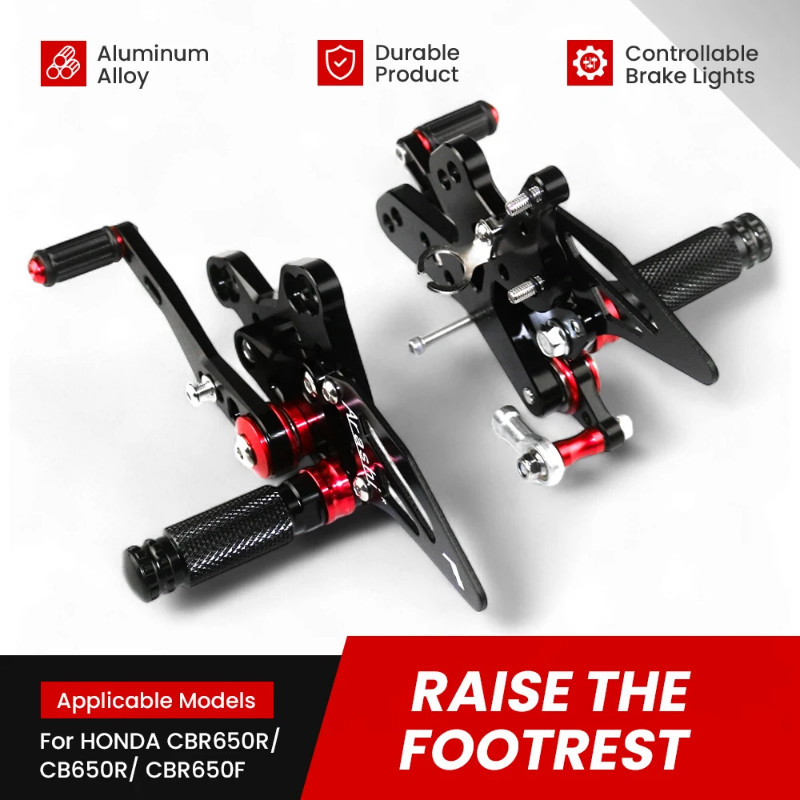 Motorcycle CNC Adjustable Rear Set Rearsets Footrest Foot Rest For ...
