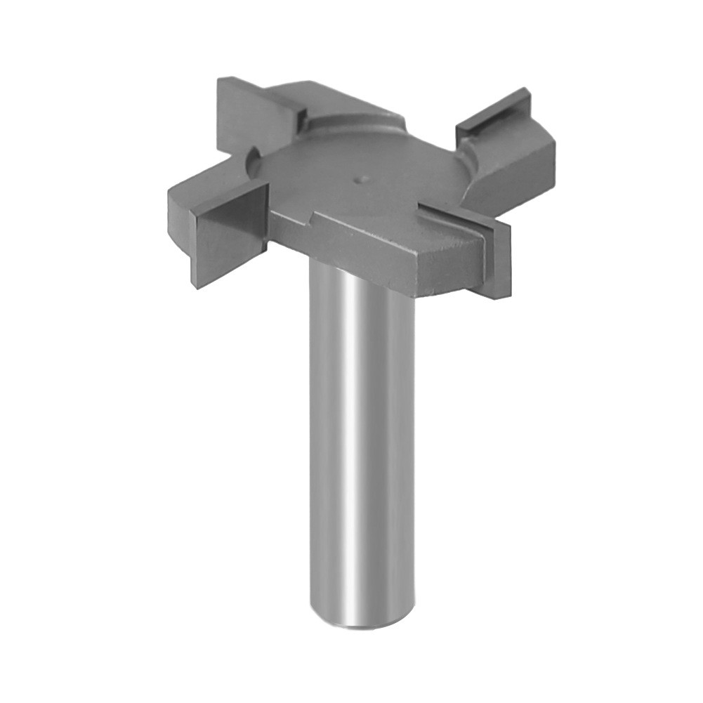 Large Diameter T Slot Router Bit, 12mm Shank 4 Flute Milling Cutter ...