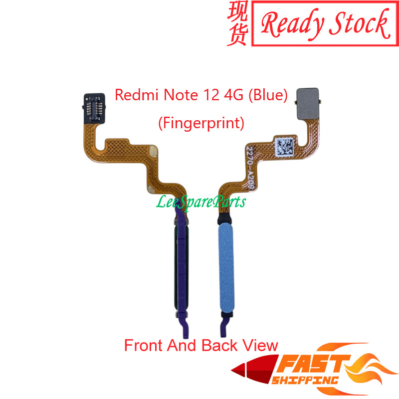 Compatible Redmi Note 12 Power On Off Fingerprint Sensor Button Suis ...
