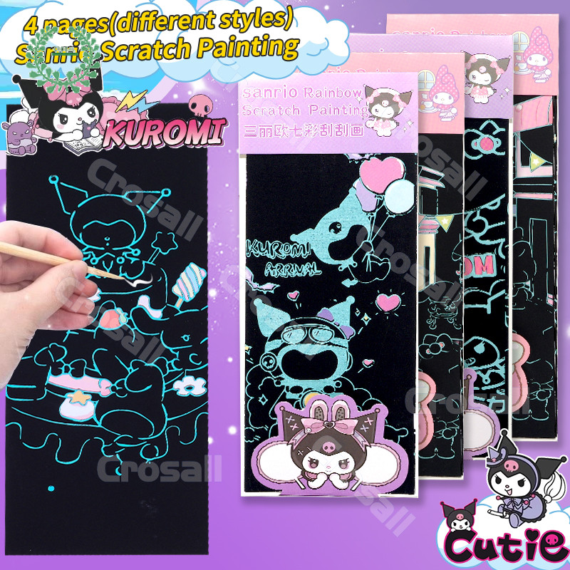 Kuromi Labubu Capycara Scratch Painting For Kids And Girls Boys Toys ...